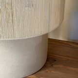 White Stone Table Lamp