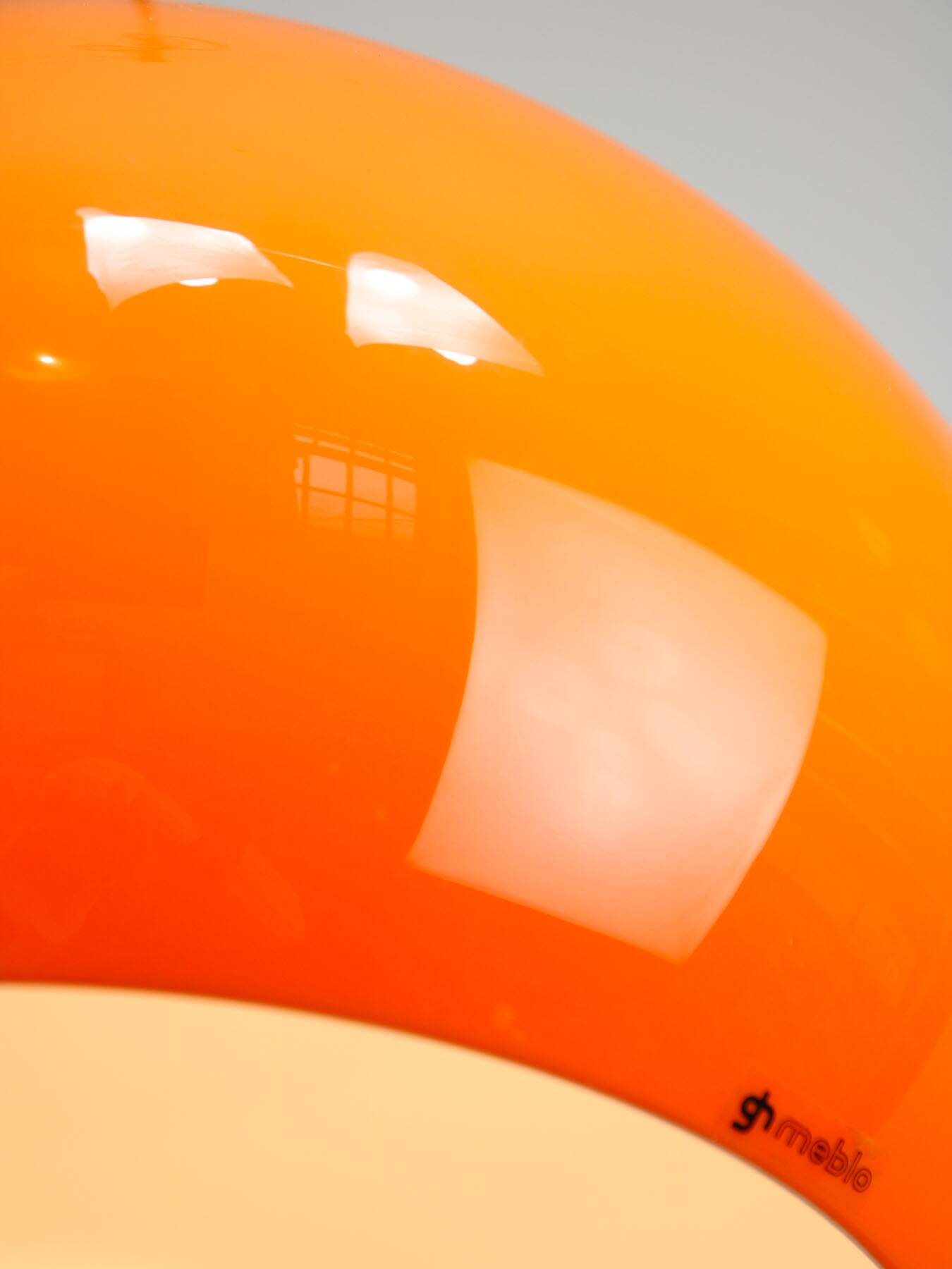 Space Age Orange Jolly Pendant Lamp from Guzzini, 1960s