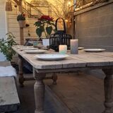 Grande table de ferme style champêtre