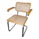 Cesca B64 vintage chair with armrests - Marcel Breuer in light beech - Vintage - Made in Italy - 80s (6 available)