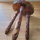 Tabouret tripode brutaliste