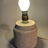 1960 travertine bedside lamp