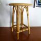 Vintage rattan stool 60's 70's