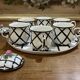 Delvaux porcelain cream service, rue Royale, Paris, late 19th century