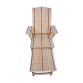 Chaise longue rotin