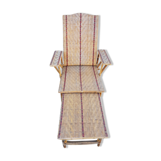 Chair long rattan
