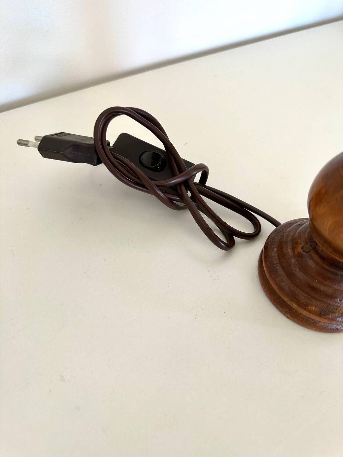 Wood and cotton lamp