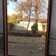 Miroir ancien/cadre noir et doré