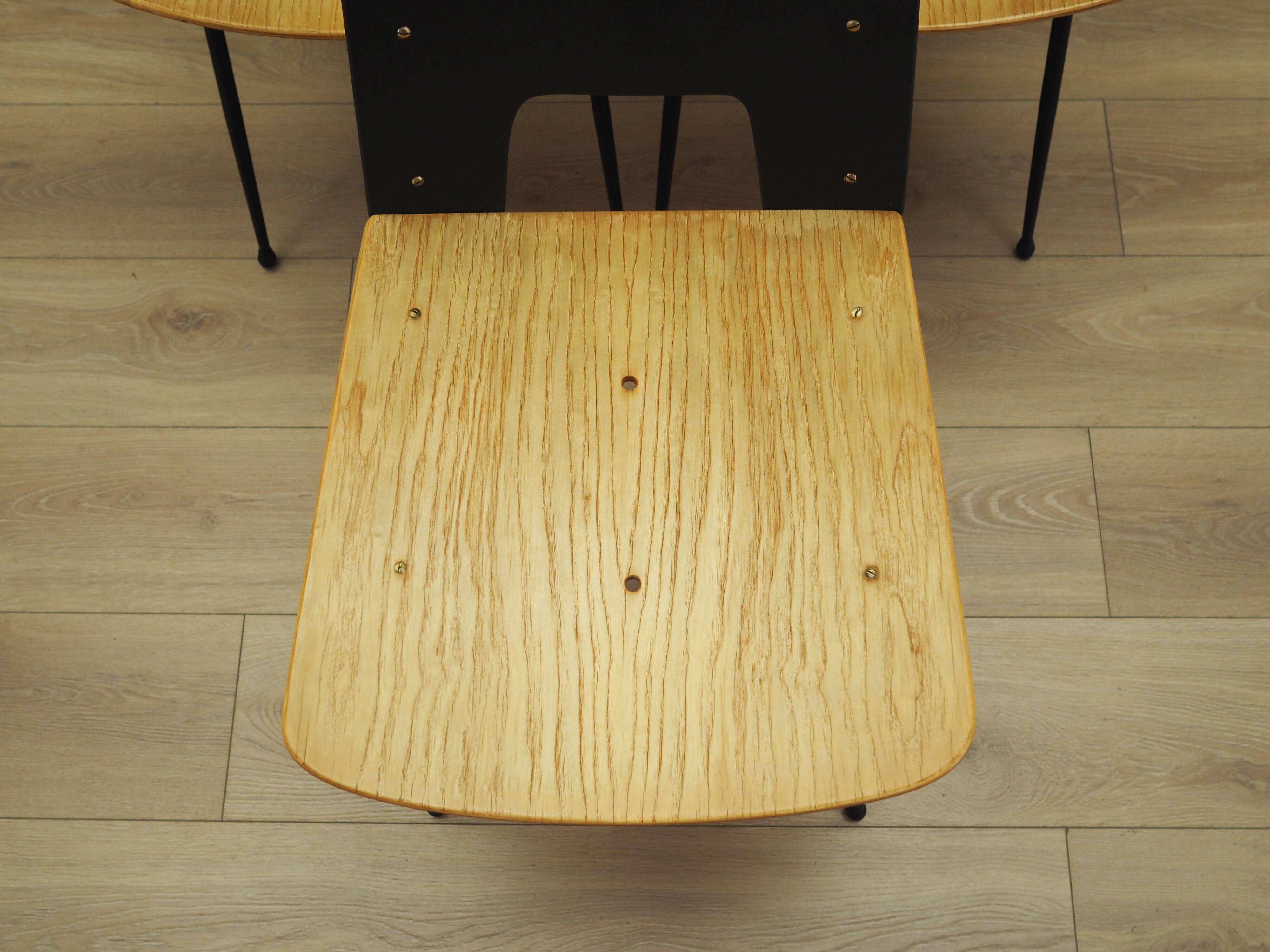 Set of six chairs, Italian design, 1950s, designer: Carlo Ratti, manufactur