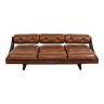 3-seater sofa gs 195 leather and rosewood gianni songia 1963 sormani editor