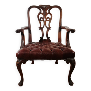 Fauteuil de bureau chippendale