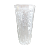Vase en verre taillé