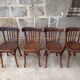 Set de 4 chaises bistrot Baumann