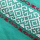Tablecloth and 8 matching towels Old Green Basque