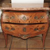 Comfortable style Louis XV rosewood marquetry