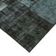 Hand-knotted oriental vintage 170 cm x 241 cm black patchwork rug