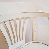 Curved wooden chair