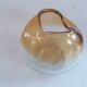 Murano bowl design ...guillemot...amber/transparent glass paste bul