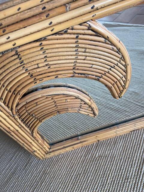 Wicker and mirror planter Vivai Del Sud