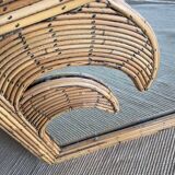 Wicker and mirror planter Vivai Del Sud