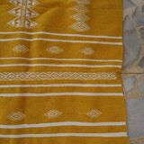 Yellow and white kilim rugs 100x140cm