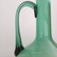 Carafe en verre vert de fabrication italienne 1960s