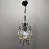 Glass Beaded Petit Crystal Chandeliers Set of 2