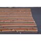 Vintage Turkish Hand-Knotted Wool Cotton Orange Kilim Rug 252x280