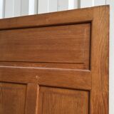 old oak sanitary door of the bank of France