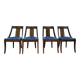 Set of 4 "Gondole" chairs in Empire style made of mahogany.