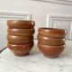 Set of 7 bowls in stoneware handmade 70s vintage