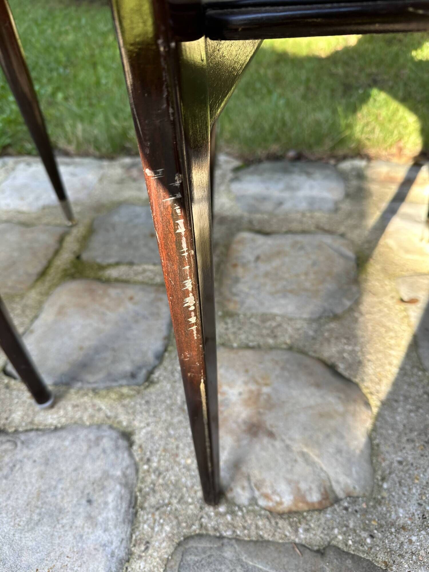 Set of 6 high back dining chairs from the 1950s - 1960s