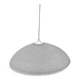 1980s speckled glass pendant light, grey and white