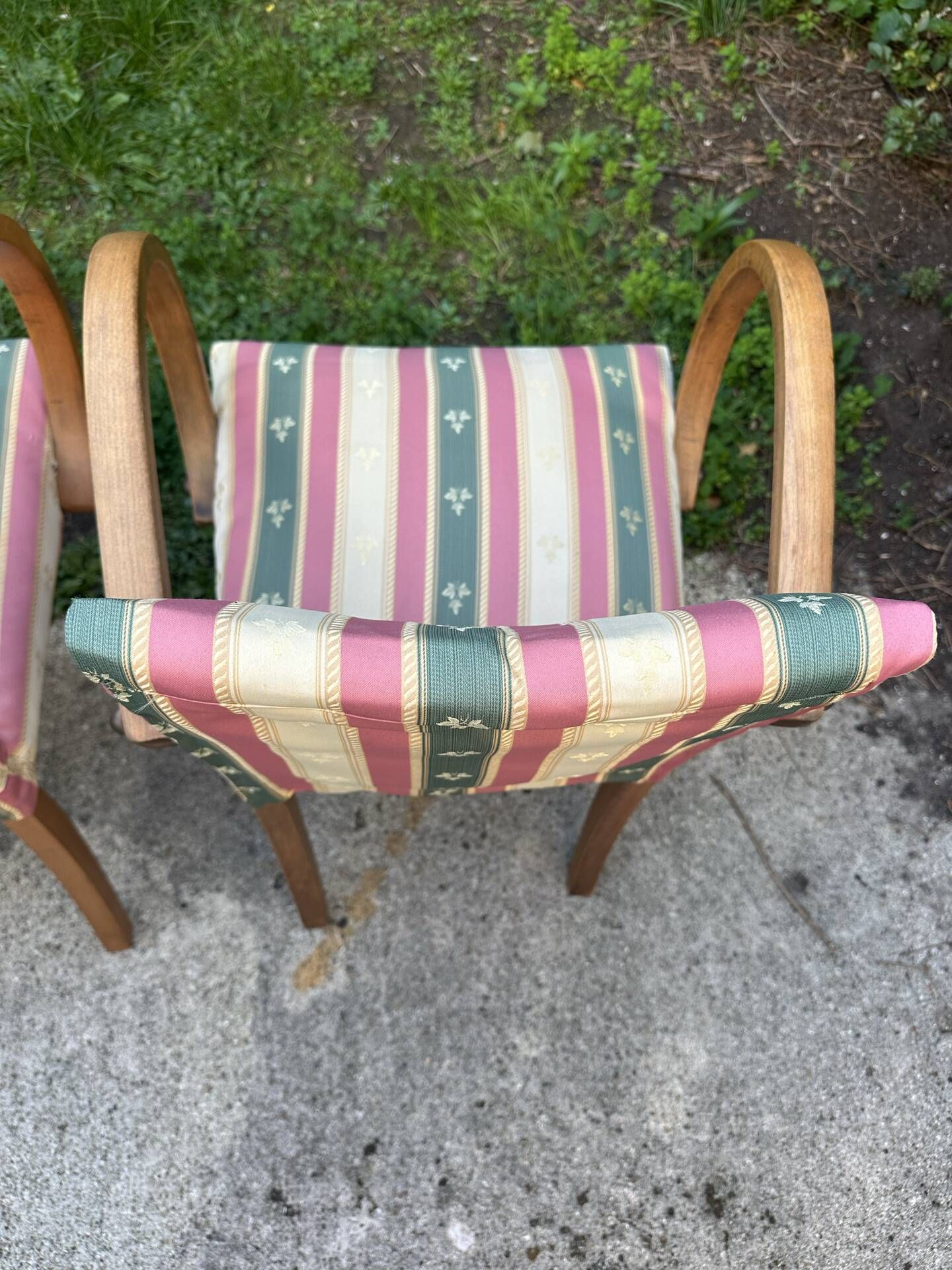 Pair of bridge armchairs from the 1950s – Bent wood