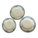 3 Longchamp ironstone soup plates, Christiane model 220511