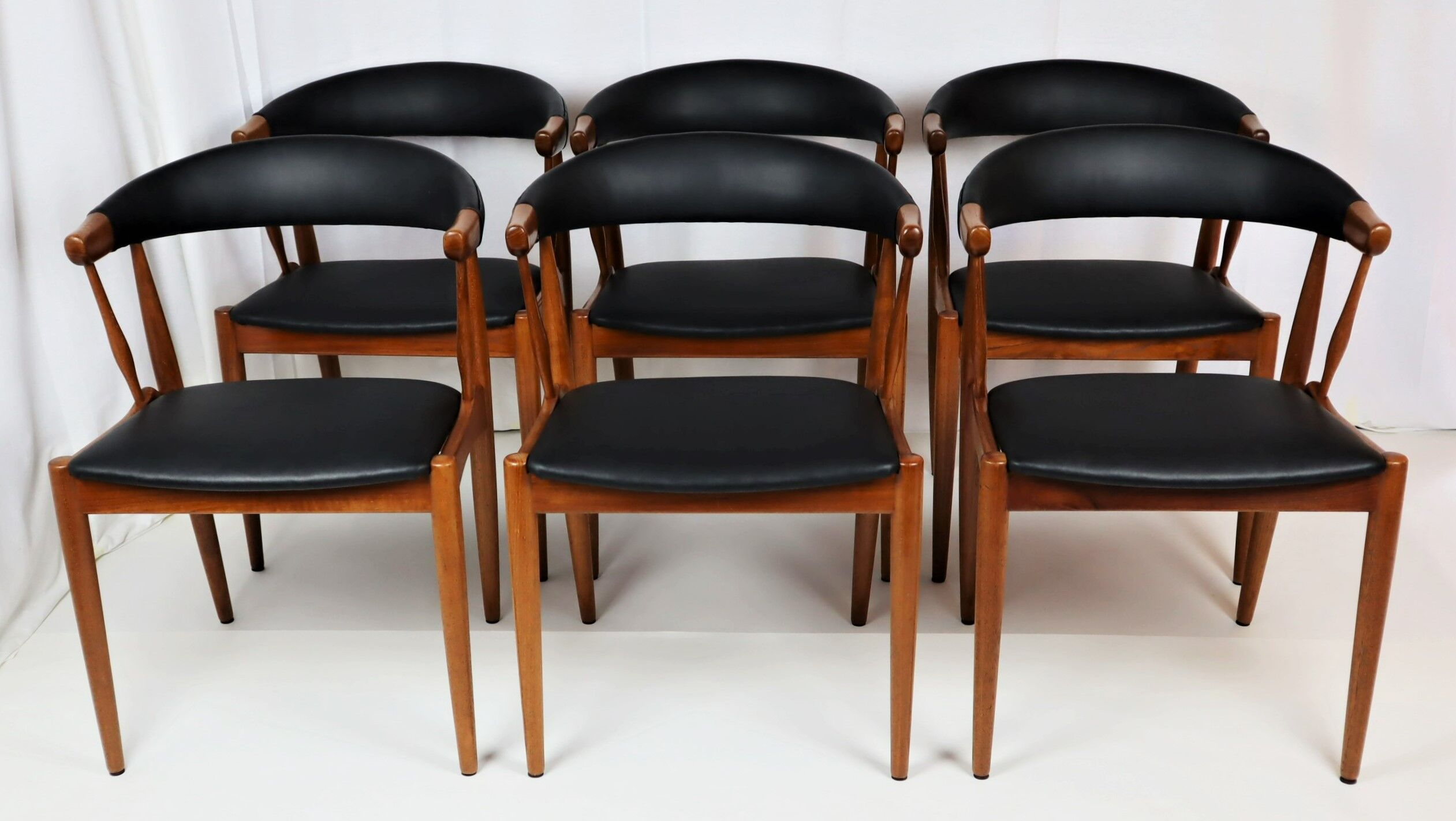 6 chaises scandinave en teck d'Andersen 1960