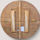 Extendable round table with central leg – Chic country spirit