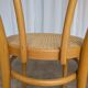 Set of 2 Thonet Style Bentwood Chairs with Cane Seat / Mid-Century Dining F
