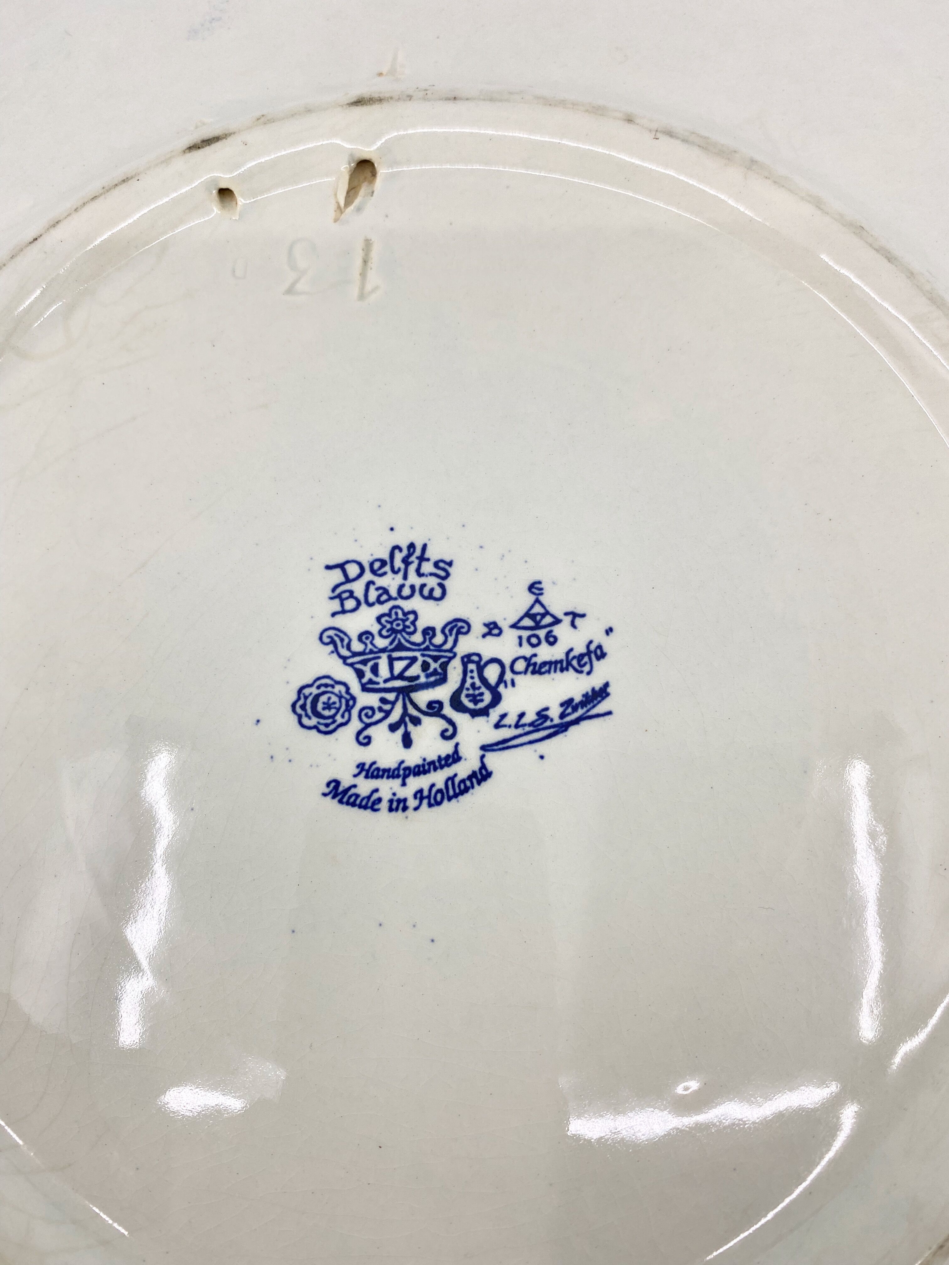Large porcelain dish the millennium