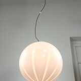 Vintage Italian Swirl Globe Pendant Lamp, 70s