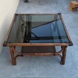 Table basse en bambou