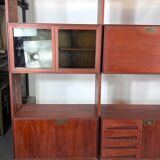 Mid-Century Modular Bookcase by Edmondo Palutari for Dassi, Italy, 1950s