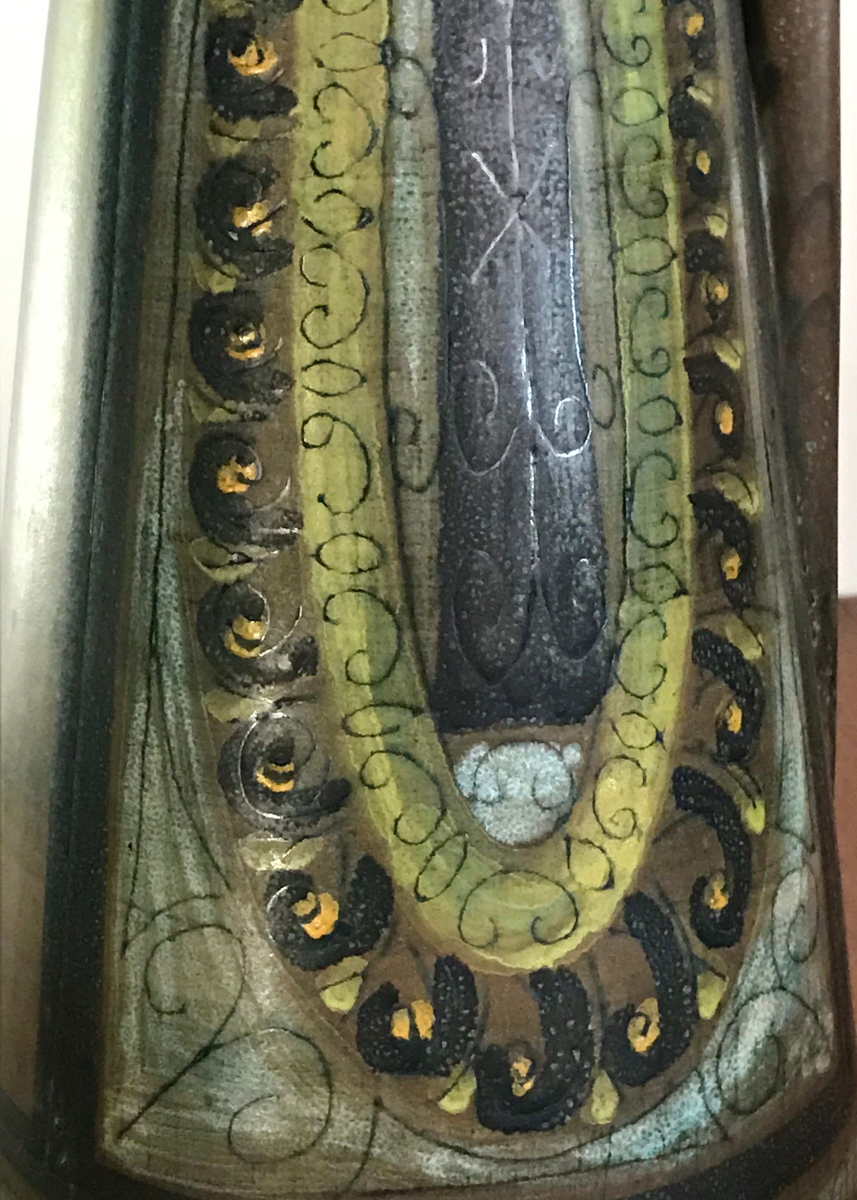 Ceramic pitcher signed Jean de Lespinasse, France 60s