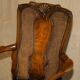 Fauteuil Bergère Antique Thomas Chippendale sculpté Claw & Ball cuir
