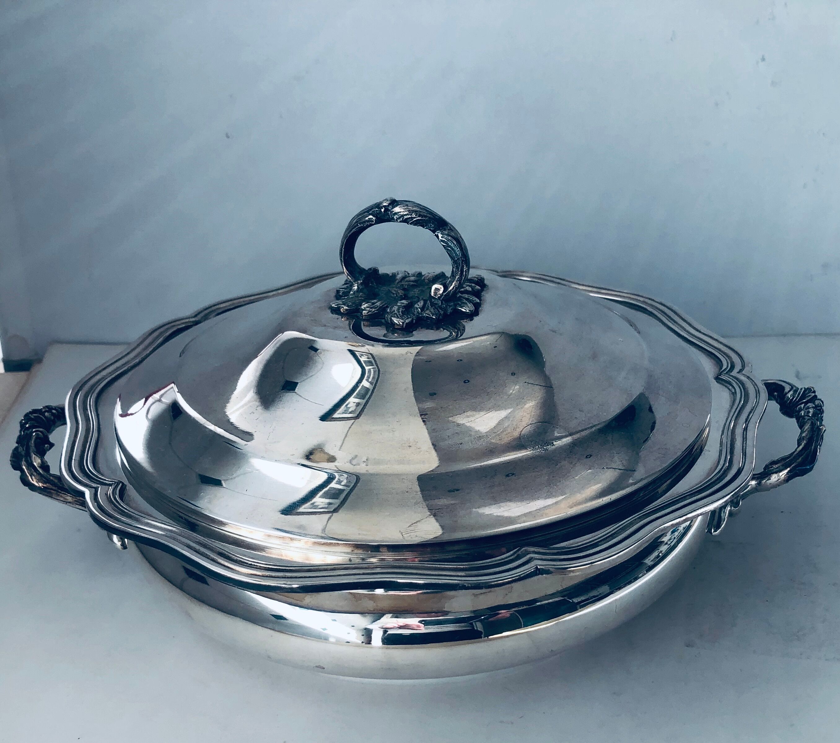 Silver metal vegetable