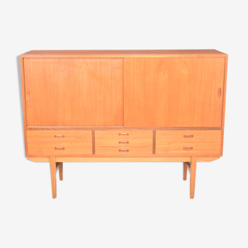 Danish teak sideboard cabinet 1960s