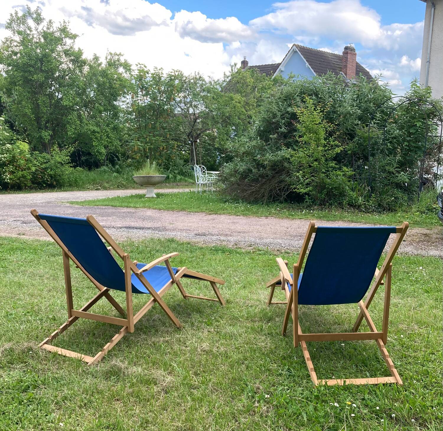 Mid 20th century sun loungers