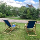 Mid 20th century sun loungers