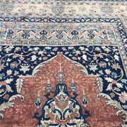 Very beautiful antique Persian carpet Tabriz very fine silk 135x160 cm