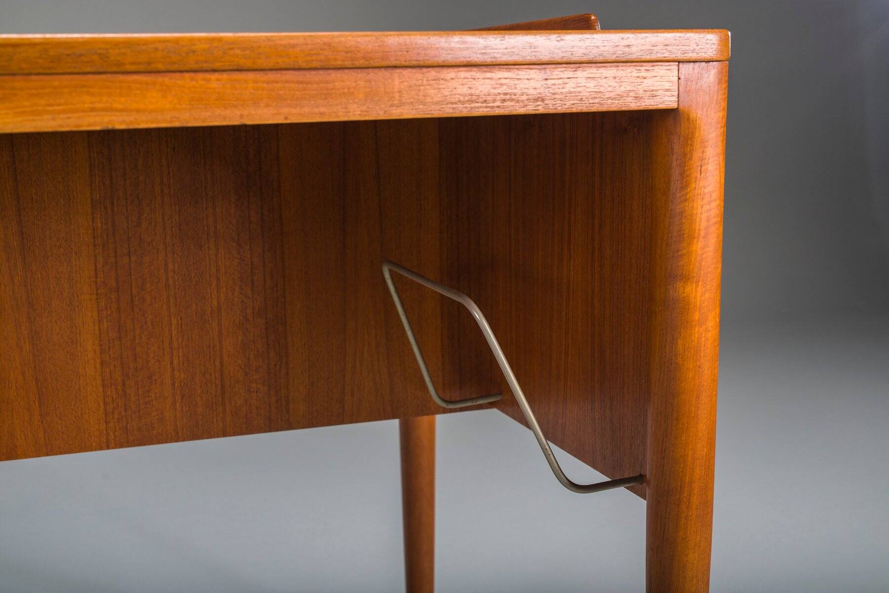 Scandinavian modern teak writing desk attributed to H. Brockmann Petersen for Poul M. Jessen, 1960s